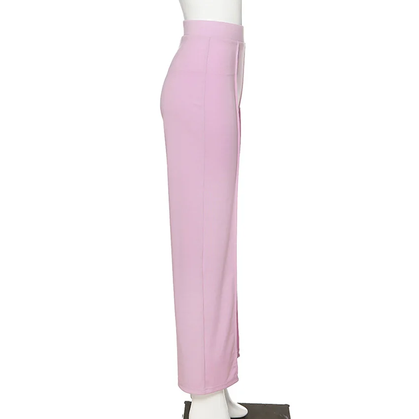 RayRay Moterų Violetinė Atsitiktinis Sweatpants Y2k Mados Korėjos Aukšto Liemens Kelnės Ponios Elegantiškas Jogger Streetwear Femme Pantalones