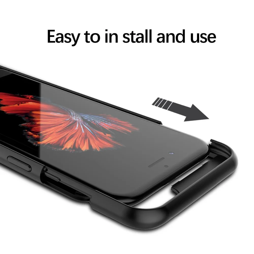 Leioua 4000mah Naujos Baterijos Įkroviklis Case For iPhone 5 5S 5C SE Atveju Powerbank Įkroviklis Atveju iPhone 6 7 8 Plius Baterija Atveju