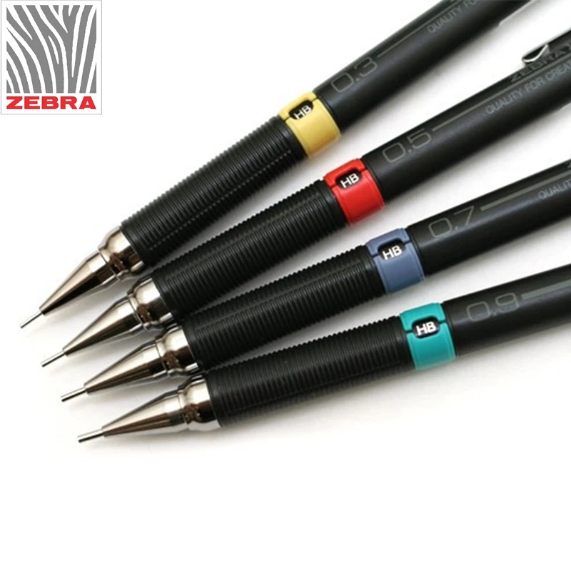 3 Gabalus Aukščiausios Kokybės Mechaninė Pieštukai, Pagaminti Japonijoje ZEBRA DRAFIX DM3-300 Piešimo Specialiųjų 0.3/0.5/0.7/0.9 MM