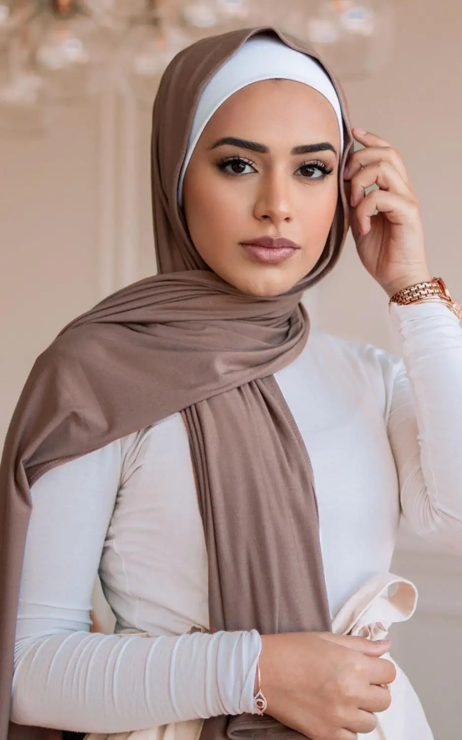 Blizgučiai Jersey Hijab Šalikas Moterims Musulmonų Turbaną Skarelė Headwraps Šalikai Skara Islamo Šalikai, Šaliai, Kaklaskarės Lankelis Hoofddoek Foulard Femme