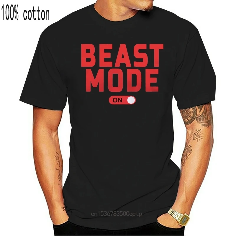 Treniruotės Sporto salėje Raumenų Kėlimo Beast Mode Mens Anglis T-Shirt Cool Atsitiktinis pasididžiavimas marškinėliai vyrams Unisex Mados marškinėlius