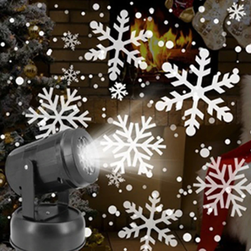 ZUCZUG Kalėdų Snaigės Lazerio Šviesa Sningant Projektorius Juda Sniegas Sodo Lazerinio Projektoriaus Lempa Naujųjų Metų Šaliai dekoro