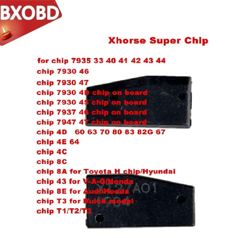 Xhorse VVDI Super Chip Atsakiklis ID46/4D/4C/8C/8A/T3/H mikroschemą VVDI2 VVDI pagrindinė Priemonė ir Mini pagrindinė Priemonė VVDI Super Žetonų