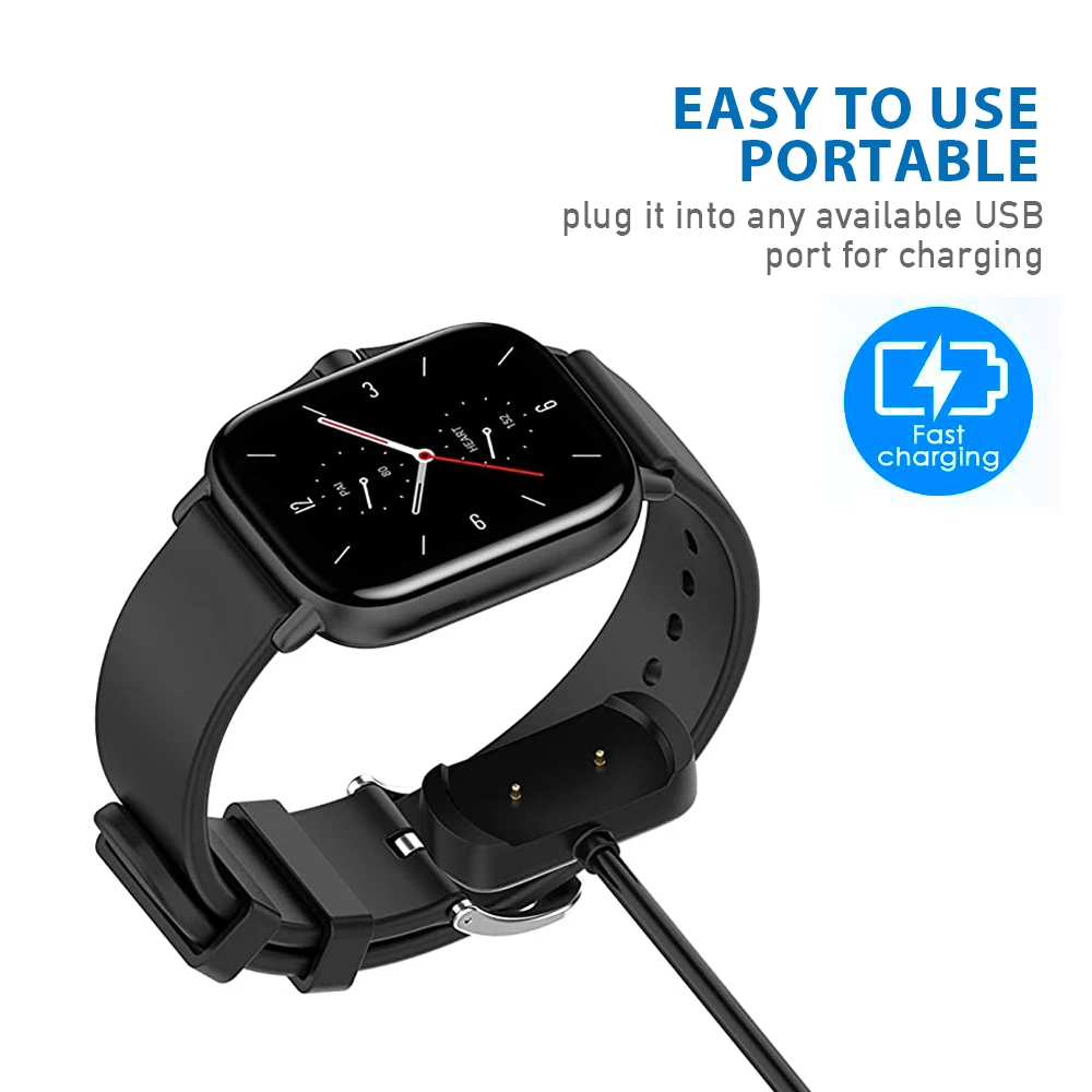 Įkroviklio Kabelį Amazfit VTR 2e GTS 2 mini Pakeitimo USB Įkrovimo Kabelis Magnetinio Dock Stovas Smart watch Priedai