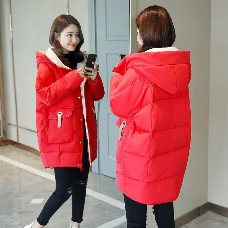 2019 nauja rudens žiemos moterų mados atsitiktinis šilta striukė moteriška bisic paltai Lady paltas moteris parko moterų žiemos striukė