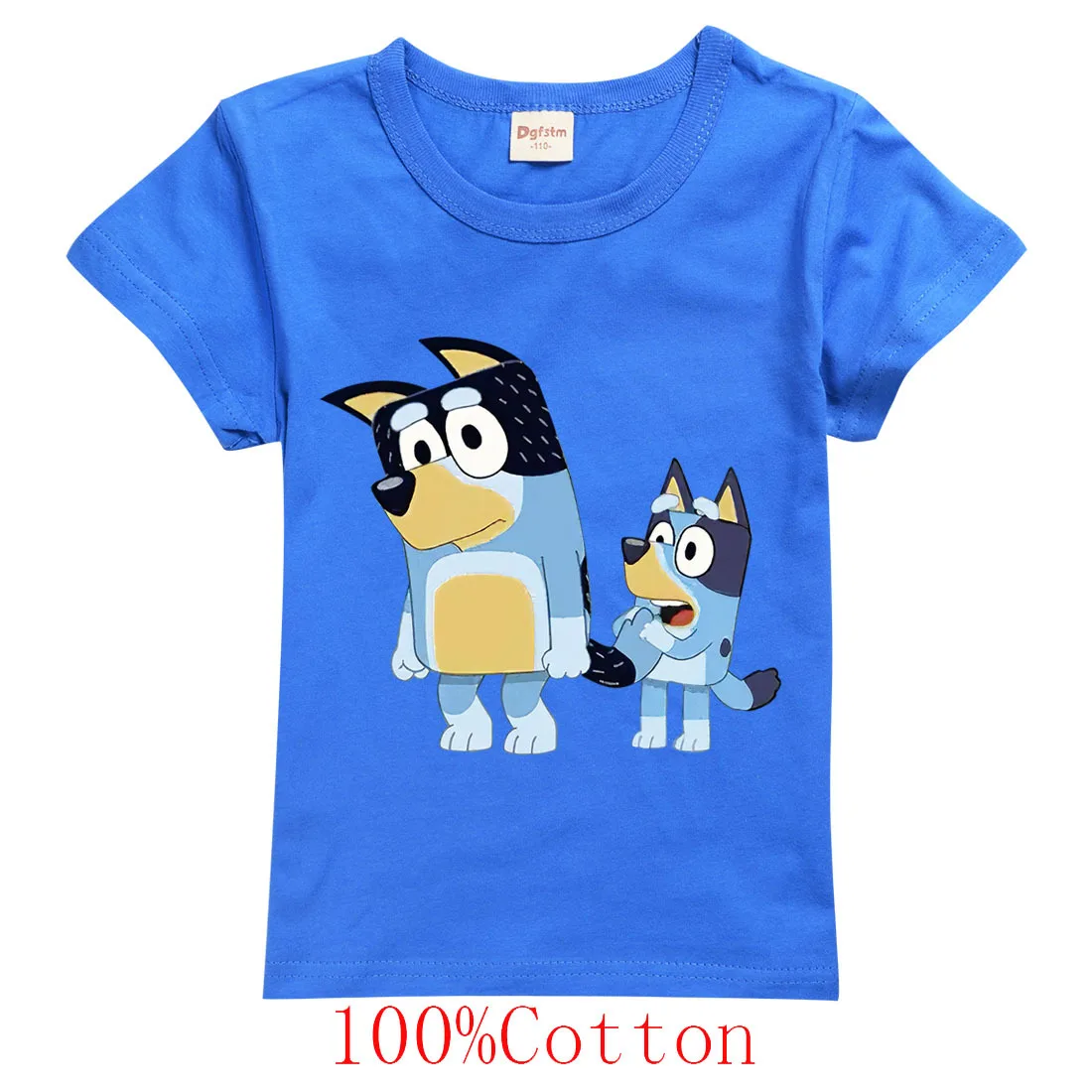 2020Summer Naujas bingo bluey Vaikų Juokingas Berniukas T-shirt Animacinių filmų Katės Ir Pelės Mergina T-shirt Balto Print Mielas Kūdikis T-shirt 2-15years