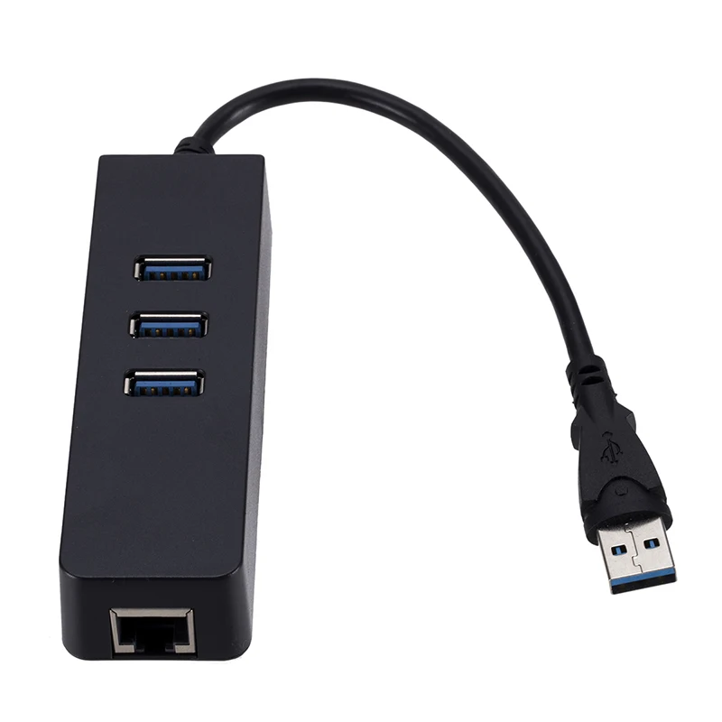 3 Prievadai USB 3.0 HUB USB į Rj45 Lan Tinklo plokštė, USB Gigabit Ethernet Adapter Macbook Mac Desktop + Micro USB Įkroviklio Kabelį