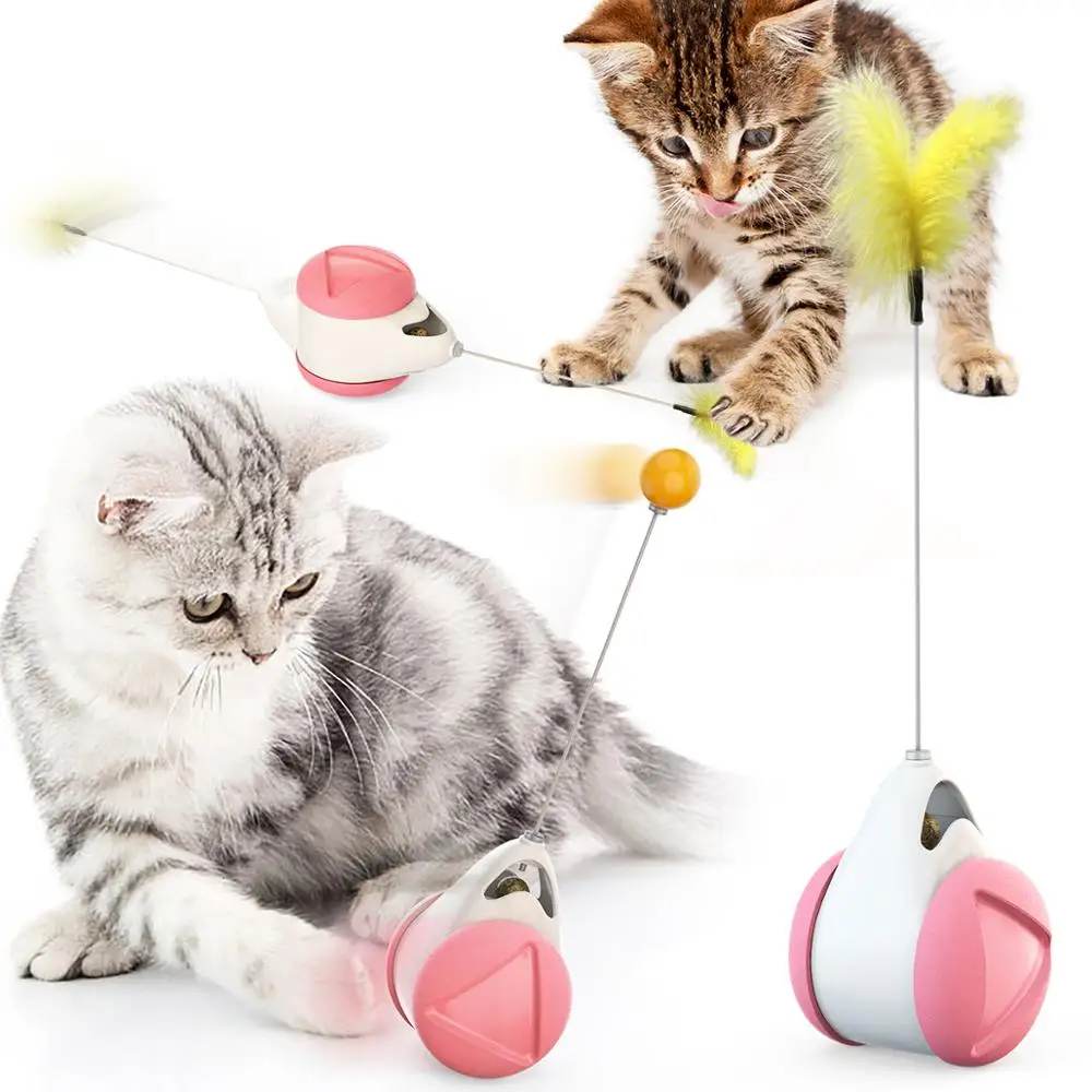 Kačių Pusiausvyros Automobilių Žaislas Masažuoklis Sūpynės, Žaislai Katėms Smart Katė Žaislas Su ratukais, Automatinė nereikia Įkrauti Katė Prekes