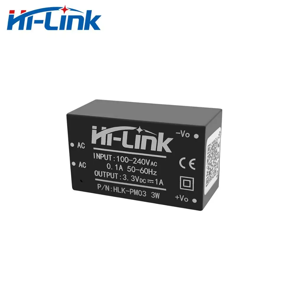 Nemokamas pristatymas 2vnt Hi-Link 220V 3.3 V 3W mini maitinimo modulis protingas buitinių jungiklis, srovės transformatorius dc HLK-PM03