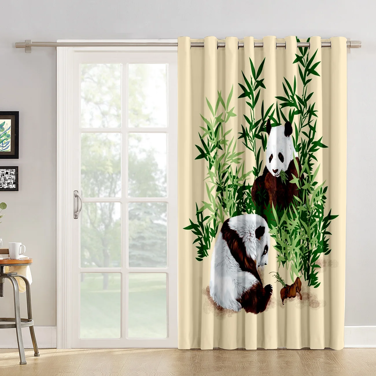 Užuolaidos Miegamajame Panda Bambuko Mielas Užuolaidos Kambarį Prabangių Namų Dekoro Užuolaidas Kambarį