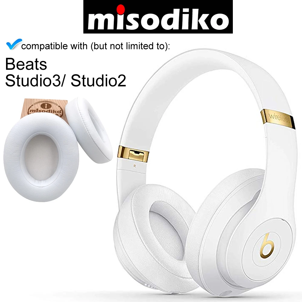 Misodiko Pakeitimo Atminties Putų Ausies Pagalvėlės, Oda Gaubteliai už Beats Studio 3.0 & 2.0 Laidinio/ Belaidžio B0500 B0501 Ausines