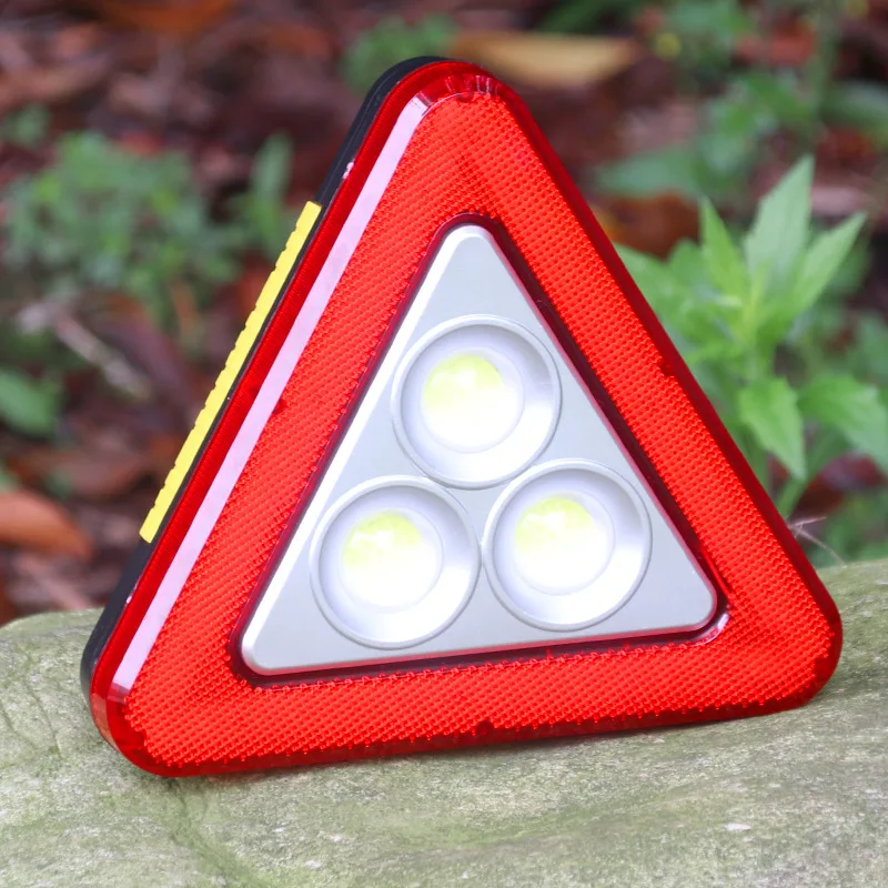 Saulės Automobilių Daugiafunkcis Skubios pagalbos Lempos Trikampis Įspėjimas LED Lempos, 3 COB 4 Režimai Lauko Nešiojamų Dėmesio centre su USB Įkrovimo lizdas