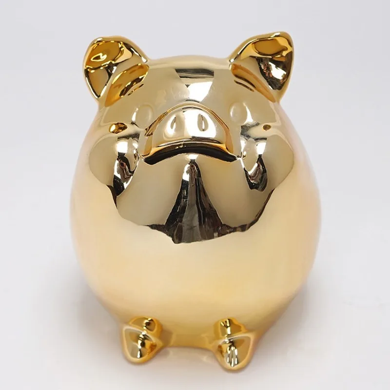 2020 m., Keramikos Apdaila Piggy bank Reklamos Aukso Kiaulių formos monetos taupymo banko vaikų gimtadienio dovana pinigų laikymo dėžutė