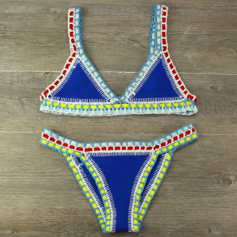 Nėrimo maudymosi kostiumėlį Bikini Moterų Plaukimo Kostiumas Seksualus Tvarstis Brazilijos Bikini 2020 M. maudymosi Kostiumėliai Moterims, Maudymosi Kostiumą, Biquini 120