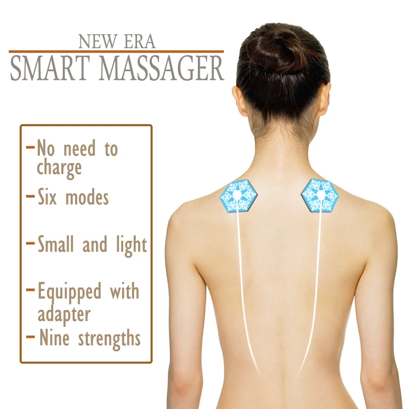 Nešiojamų EMS Skaitmeninis Terapijos Massager Mašina, 6 Režimai Mobiliojo Telefono Massager Elektros DEŠIMTIS Terapija, Kūno Raumenų Stimuliatorius