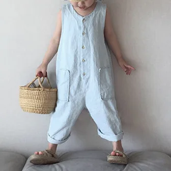 2020 metų vasaros korėjos versija, šeimos, tėvų-vaikų mados korėjos stiliaus laisvo stiliaus plonas džinsai atsitiktinis vientisas kelnės