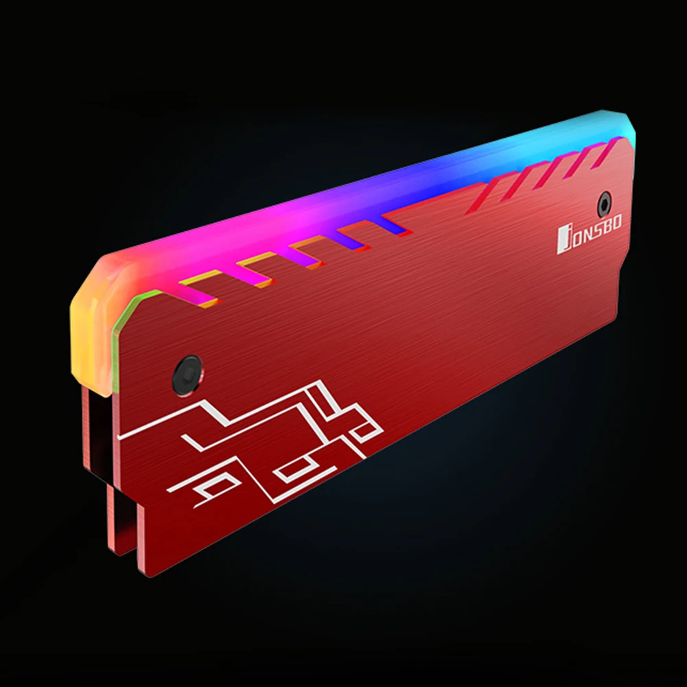 RGB RAM Heatsink DDR DDR3 DDR4 Atminties Šilumos Barstytuvas Aušintuvo KOMPIUTERIO Kompiuterinių Žaidimų Įsijungimas