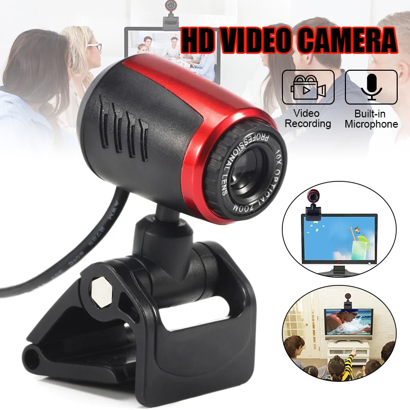 Studentų Mokymo HD Webcam Transliacijos Web Kamera su Mikrofonu Kamera už Kompiuteris Nešiojamas Internetu Klasės Vaizdo Konferencijos