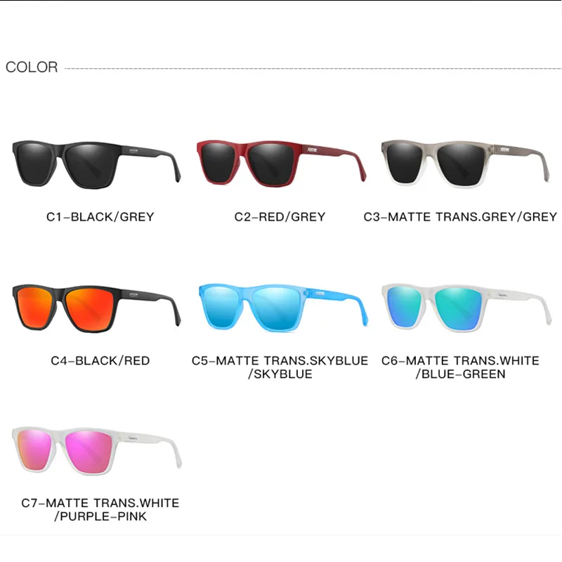 KDEAM Prekės Poliarizuoti Akiniai nuo saulės Vyrams TR90 Ultralight Akinius Rėmo Aikštėje Saulės Akiniai Poliarizacijos Kelionės Vyrų Atspalvių oculos X44