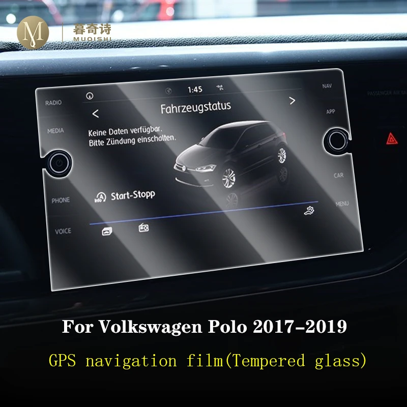 Volkswagen Polo 2017 2018 2019 Automobilių interjero GPS navigacijos kino ekranu Grūdintas stiklas, apsauginė plėvelė Anti-scratc