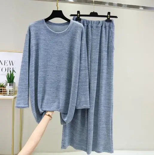 Rudenį, žiemą namuose drabužiai moterims ilgomis rankovėmis kelnės dviejų dalių komplektas naujas moterų pižama 2020 prarasti pižamos nustatyti pijama mujer