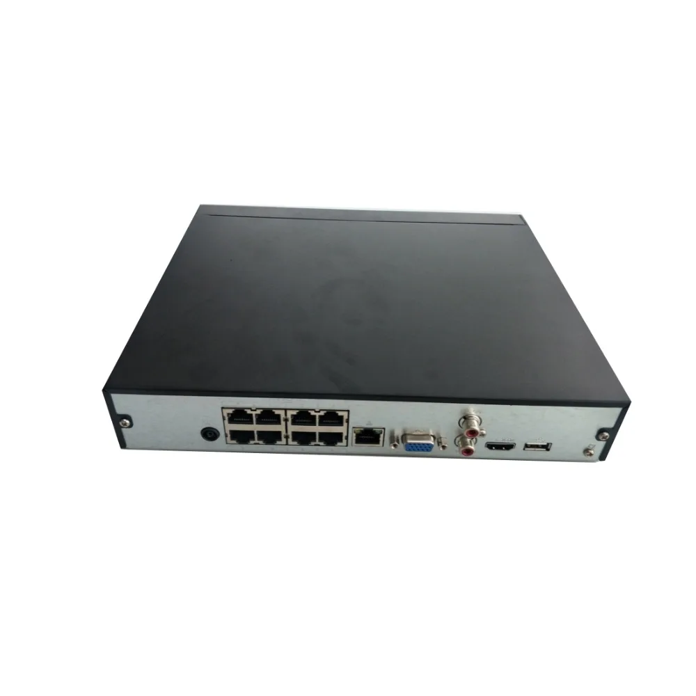 Dahua NVR 4K Tinklo Vaizdo įrašymo NVR4108HS-8P-4KS2 8CH H. 265 / H. 264 Iki 8MP 8 poe prievadų IVS Easy4ip Kompaktiškas 1U Lite