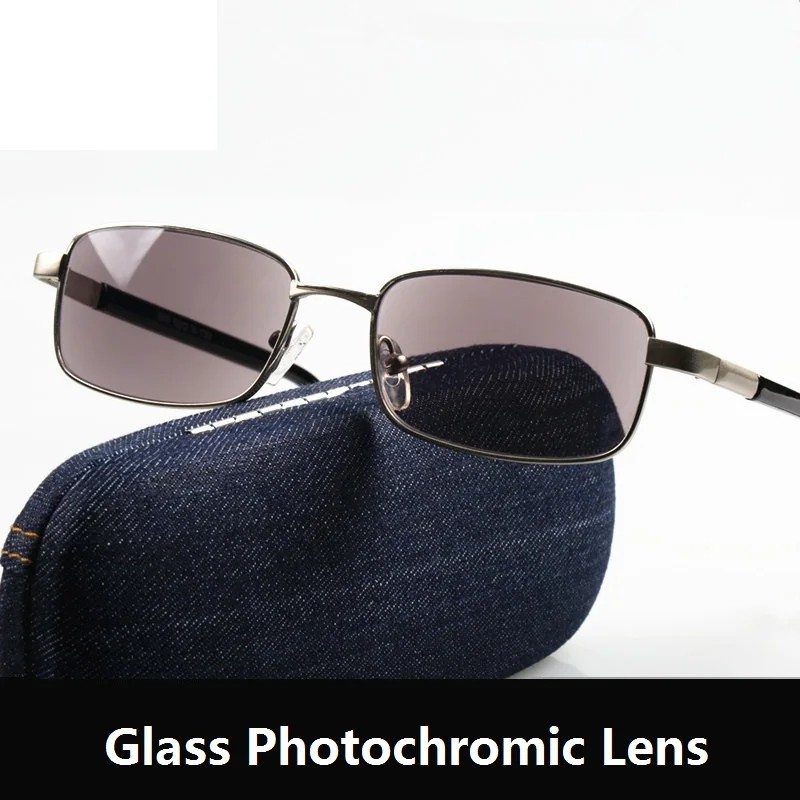 Cubojue skaitymo akiniai stiklo vyrų photochromic vyrų dioptrijų akinių rėmeliai chameleonas stabdžių atspindys UV400