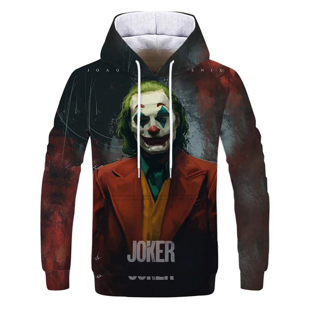 2020 mados naujų Kietas Joker hoodie vyrų žiemos Harajuku hoodies Atsitiktinis streetwear 3d spausdinimo palaidinukė mados sudadera hombre