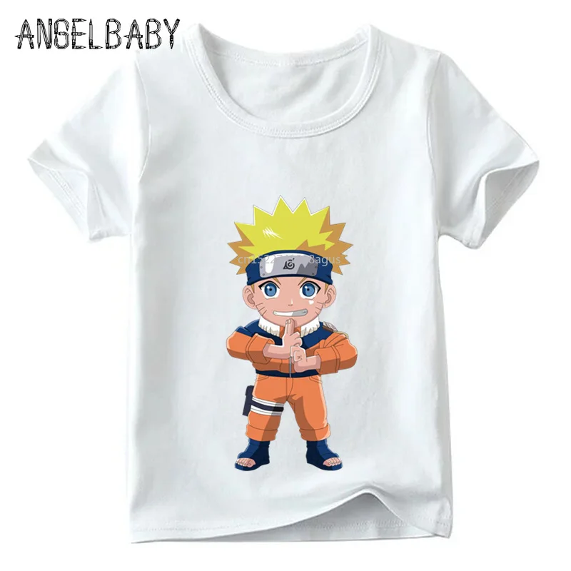 Vaikai Anime Naruto Uzumaki Spausdinti Juokingi marškinėliai Berniukams ir Mergaitėms Animacinių filmų Naruto T-shirt Vaikų Vasaros trumpomis Rankovėmis Viršūnes,HKP2244