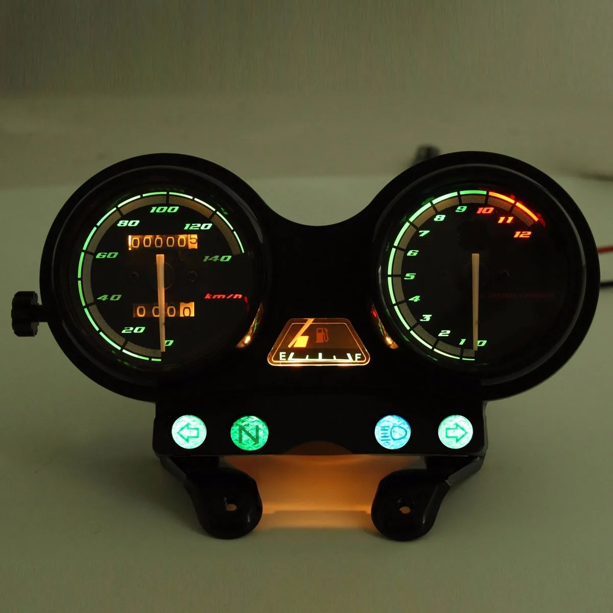 LED Šviesos Motociklų Tachometras, Spidometras Matuoklis Daviklis Moto Tacho Priemonė Laikrodis Jokia Pavara Monitorius YAMAHA YBR125
