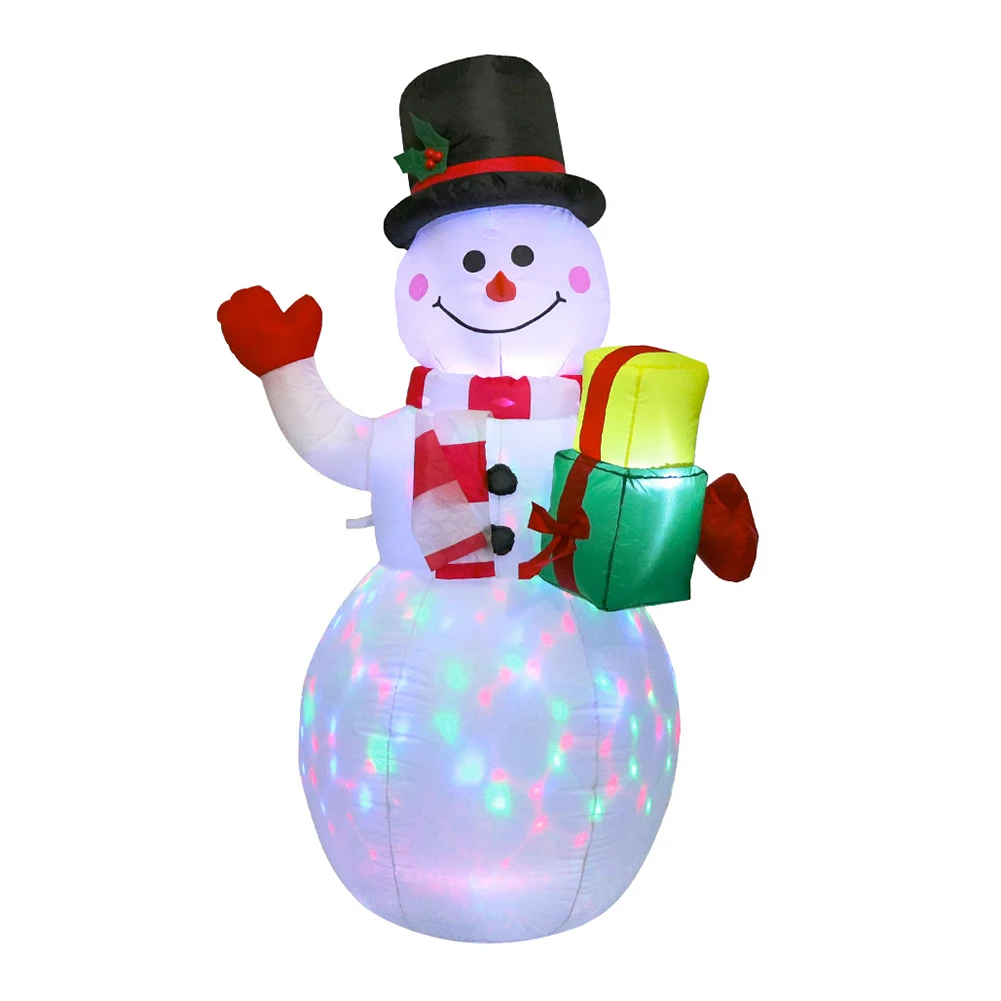 LED Šviesos Pripučiami Modelis Kalėdų Senį Spalvinga Pasukti Airblown Lėlės, Žaislai, Namų Šalys Priedai