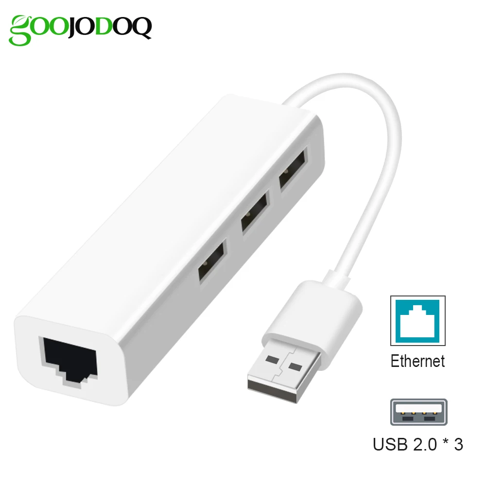USB, Ethernet USB Šakotuvo RJ45 Lan Tinklo plokštė 10/100 Mbps Ethernet Adapteris, skirtas 
