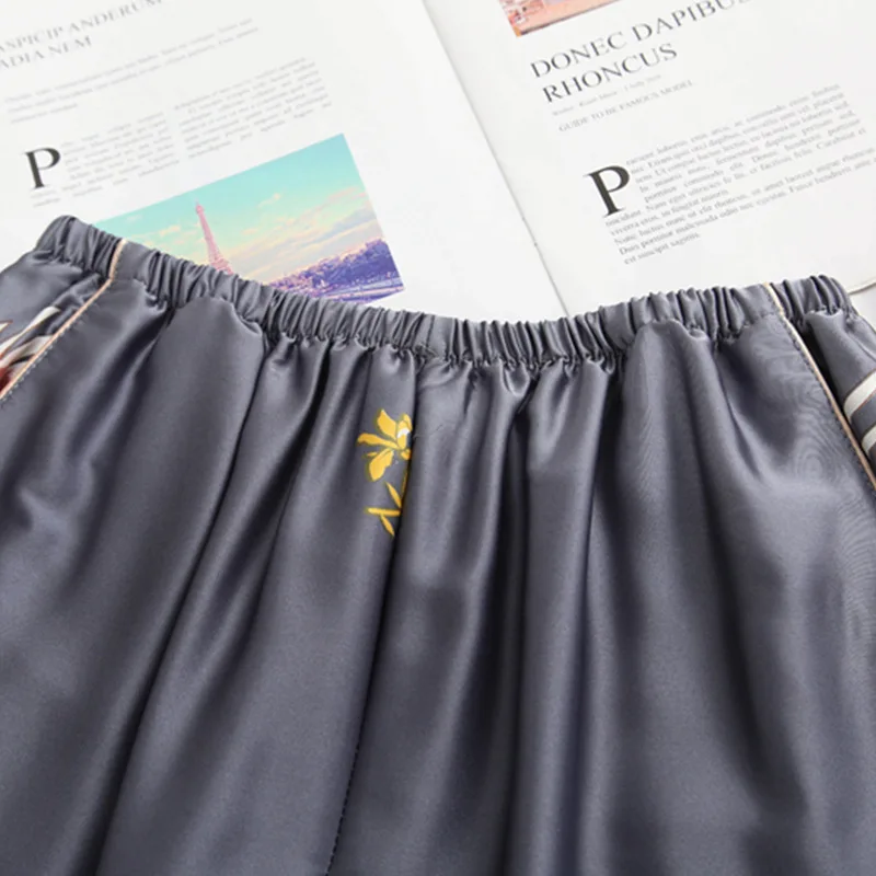 Fiklyc apatiniai visą rankovės gyvūnų spausdinti seksualus, moterų ilgas kelnes pižama rinkiniai prabangus elegantiškas 2019 naujo dizaino moteriškos pižamos komplektas