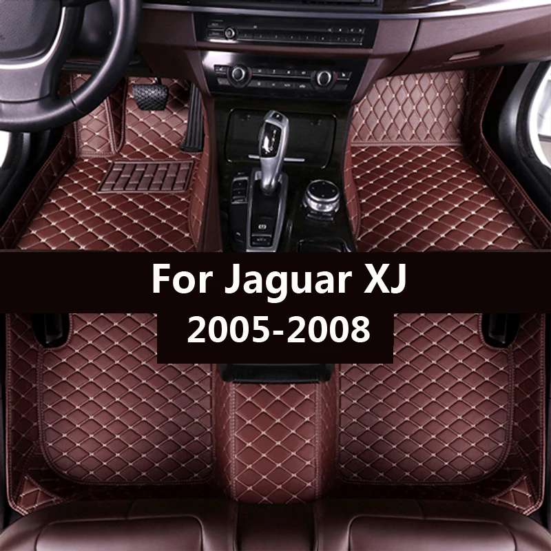 Automobilio grindų kilimėliai Jaguar XJ 2005 2006 2007 2008 Custom auto pėdų Pagalvėlės