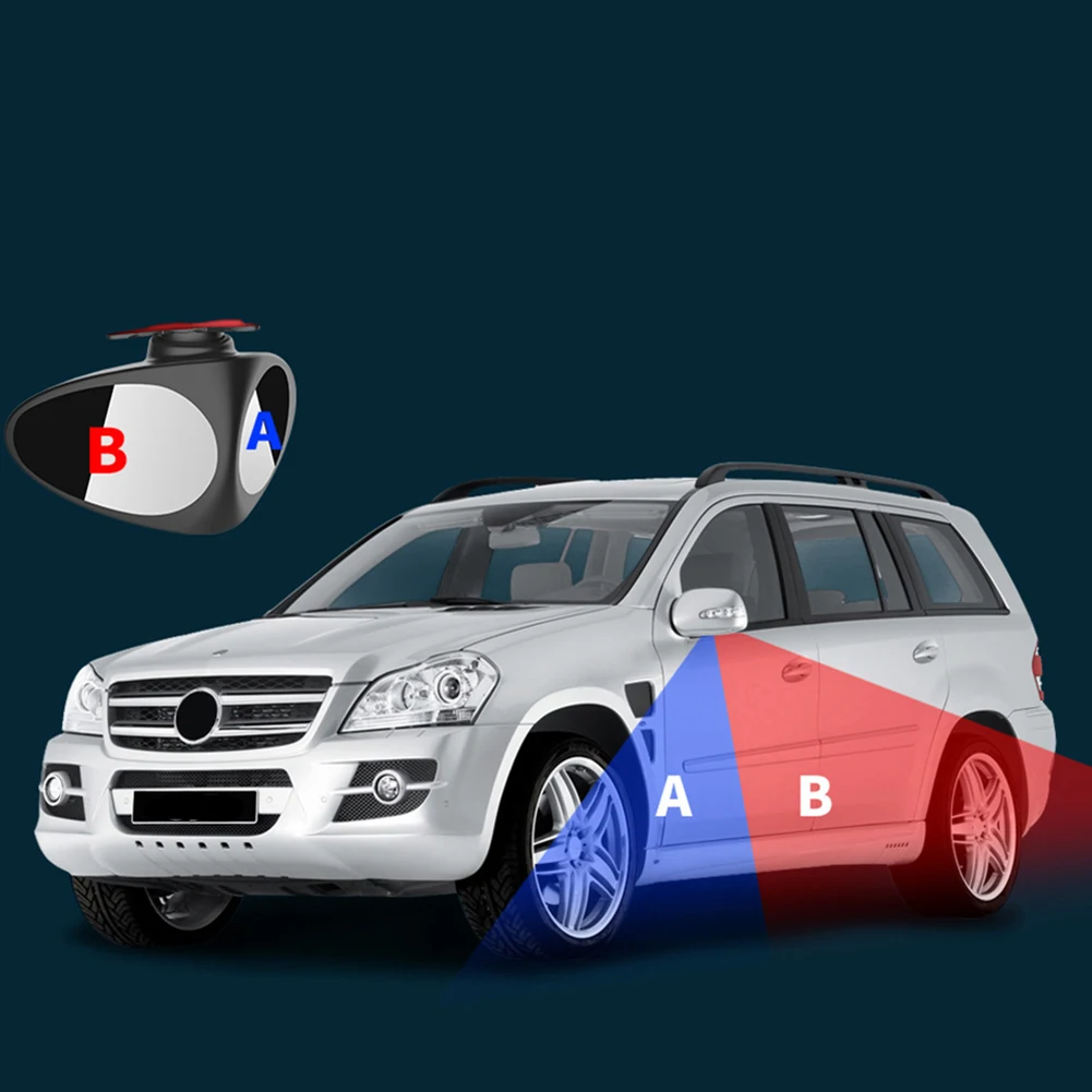 Automobilių Blind Spot 360 Laipsnių Besisukantis Automobilių Galinio Vaizdo Stovėjimo Saugumo Veidrodis Didelis Vizija Atvirkštinio Blind Spot Veidrodis
