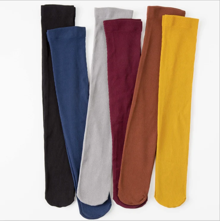 2020 m. Rudenį plonos kojinės moterims Japonijos kojinės blauzdos kojinės aksomo vientisos spalvos kojinių 5 poras/vnt.