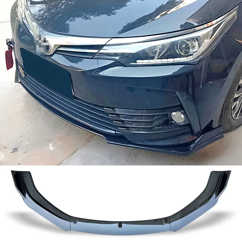 Bamperio Spoileris Raštas Plokštė Lūpų Kūno Kit Anglies Paviršiaus Automobilių Dekoratyvinės juostelės Smakro Kastuvas Toyota Corolla-2018 m.