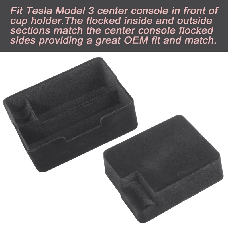 Už Tesla Model 3 2017-2019 Konsolė, Flocking talpinimo Porankiu Lauke talpinimo Automobilio Salono Modifikacija