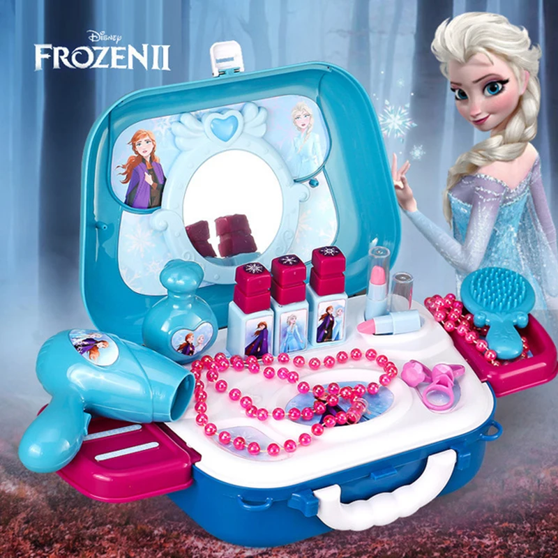 Disney Princesė Žaislai, Sušaldyti 2 Mergaičių Persirengimo Makiažas Žaislų Rinkinys Vaikams Makiažas Modeliavimas Tualetinis Staliukas Mergaičių Virtuvė Žaislų Rinkinys
