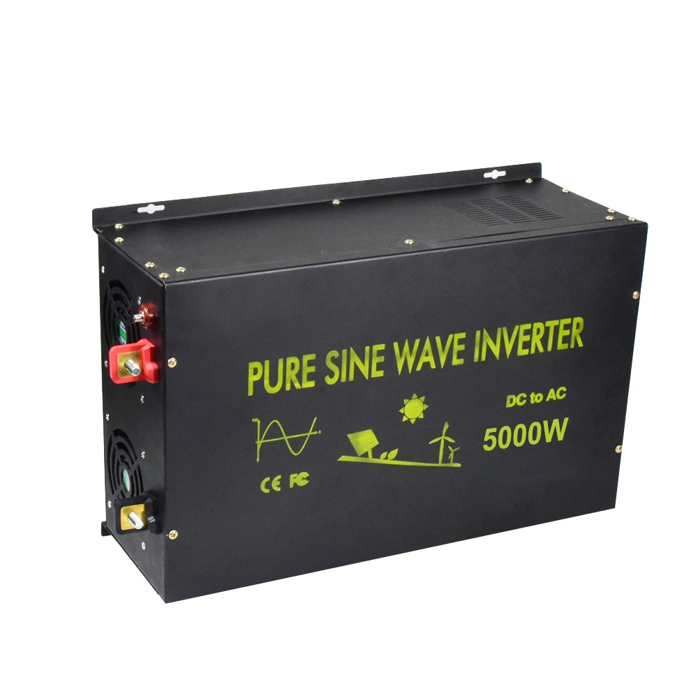 5000W Pure Sine Wave Saulės Inverter 12V 220V Baterijos, Keitiklis Vėjo Generatoriaus Galia Banko Keitiklis 24V/48V DC 110/120V/240V AC