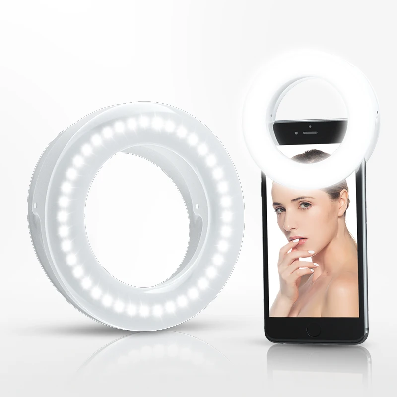 Nešiojamų LED Selfie Žiedas Šviesos 