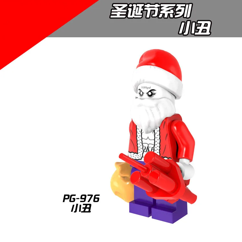 6pcs/8pcs Rinkinys Kalėdų Duomenys Santa Claus Grinch Deadpool Statybiniai Blokai, Plytos Žaislas Vaikams, Švietimo Žaislai Vaikams Dovanų