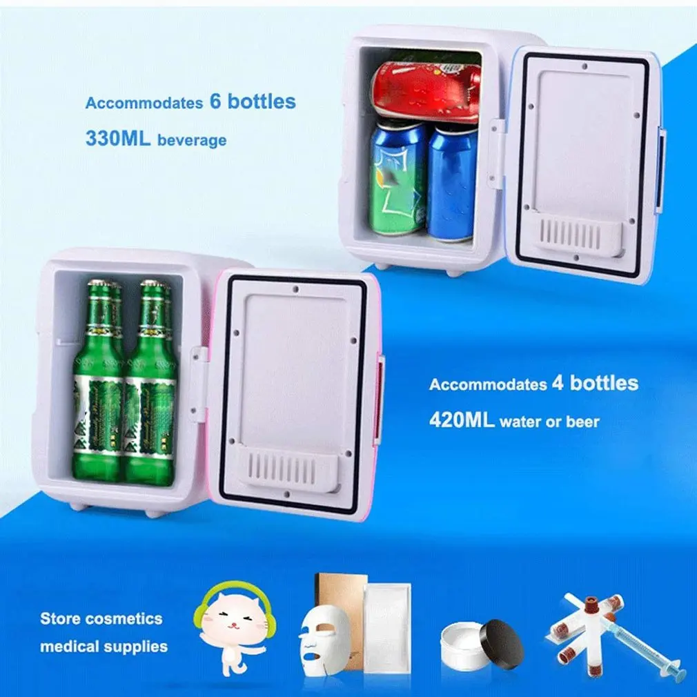 4L Mini Šaldytuvas Šaldytuvas Nešiojamų Automobilių Šaldytuvų, Automobilių Refrižeratorių Šaldytuvas Šildytuvas Universalus Transporto priemonių Dalys