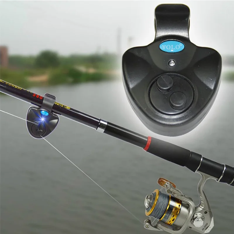 Geriausiai Jautrių Elektroninių Žvejybos Bite Signalizacija su Garsu LED Šviesos Indikatorius Žvejybos Polių Juostos Linijos Karpių Žvejybos Įrankį