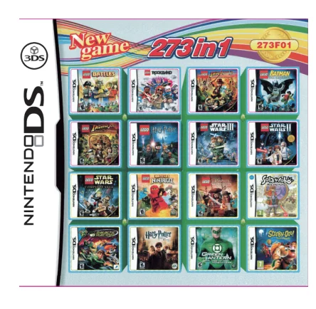 Visi 1 Kompiliacija Vaizdo Žaidimų Kasetė Kortele Nintendo DS NDS Super Combo Multi Krepšelį