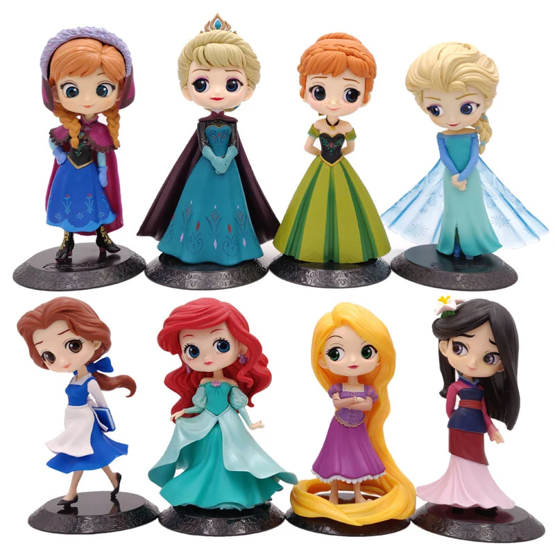 39type Q Posket Frozenn Karalienė Elsa & Anna snieguolė Sophia Pav Žaislai Aurore PVC Anime Lėlės Pav Kolekcines Modelis