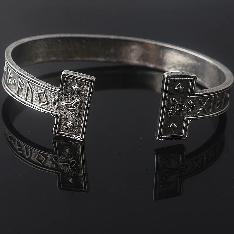 Derliaus Vyrų Viking Bangle Šiaurės Stiliaus Viking Simbolis Amuletas Apyrankė Vyrams Apyrankė Rankogalių Apyrankės Skandinavijoje Papuošalai, Dovanos