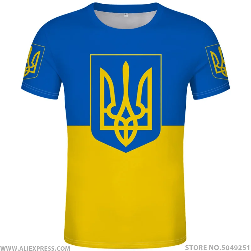 UKRAINOS Marškinėliai Pavadinimas Numeris Ukr T-shirt 3D Drabužių Print 
