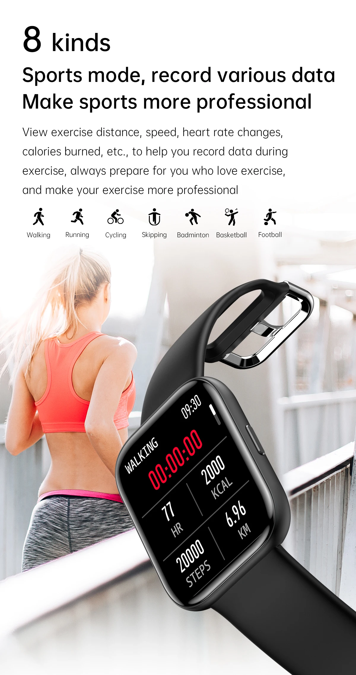 Naujas Pilnas Touch Sporto Smart Watch Vyrai Moterys Vandeniui Sveikatos Monitorius, Bluetooth Smartwatches Smart 