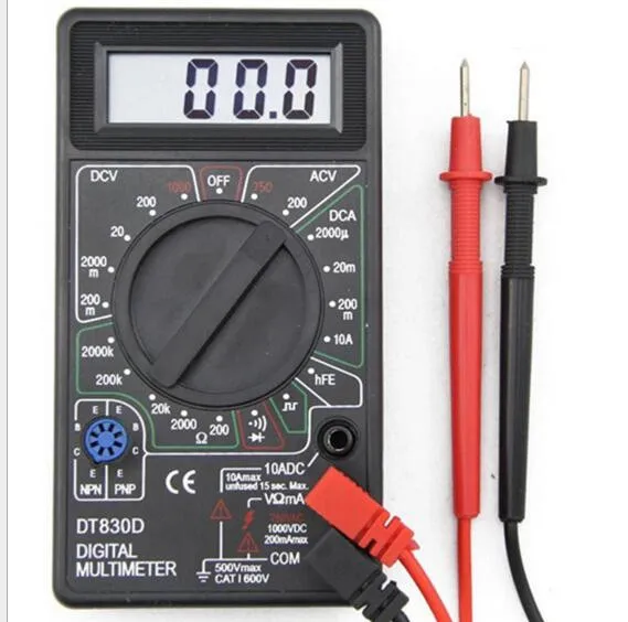 Digital Voltmeter Ammeter garsinis signalas apsauga nuo Perkrovos Saugos Zondas LCD AC/DC Ohmmeter Multimetras Testeris DT830D Skaitiklis 20% nuolaida